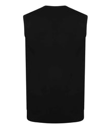 Henbury Lightweight Sleeveless Cotton Acrylic V Neck Sweater H724 - H724 Navy Back
