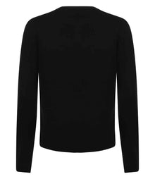 Henbury Ladies Lightweight V Neck Cardigan H726 - H726 Black Back
