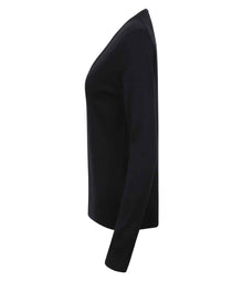 Henbury Ladies Lightweight V Neck Cardigan H726 - H726 Navy Side
