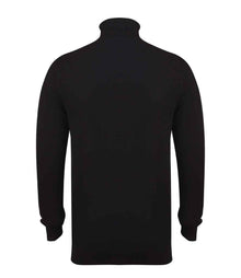 Henbury Roll Neck Sweater H727 - H727 Black Back