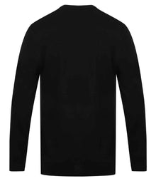 Henbury Acrylic V Neck Sweater H760 - H760 Black Back