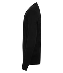 Henbury Acrylic V Neck Sweater H760 - H760 Black Side