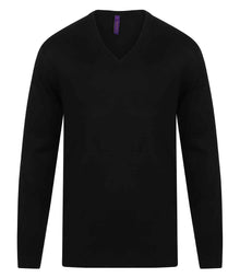 Henbury Acrylic V Neck Sweater H760 - Navy