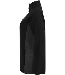 Henbury Unisex Contrast Soft Shell Jacket H835 - H835 Black/Charcoal Side