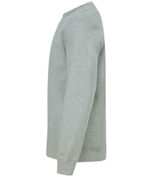 Henbury Unisex Sustainable Sweatshirt H840 - H840 Heather Grey Side