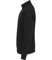 Henbury Unisex Sustainable 1/4 Zip Sweatshirt H842 - H842 Black Side