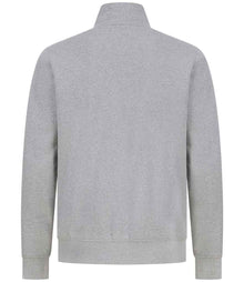 Henbury Unisex Sustainable 1/4 Zip Sweatshirt H842 - H842 Heather Grey Back