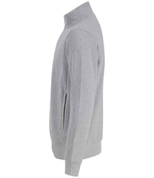 Henbury Unisex Sustainable 1/4 Zip Sweatshirt H842 - H842 Heather Grey Side
