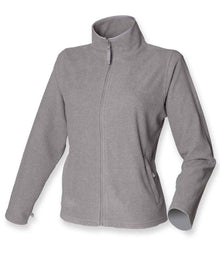 Henbury Ladies Micro Fleece Jacket H851 - Heather Grey