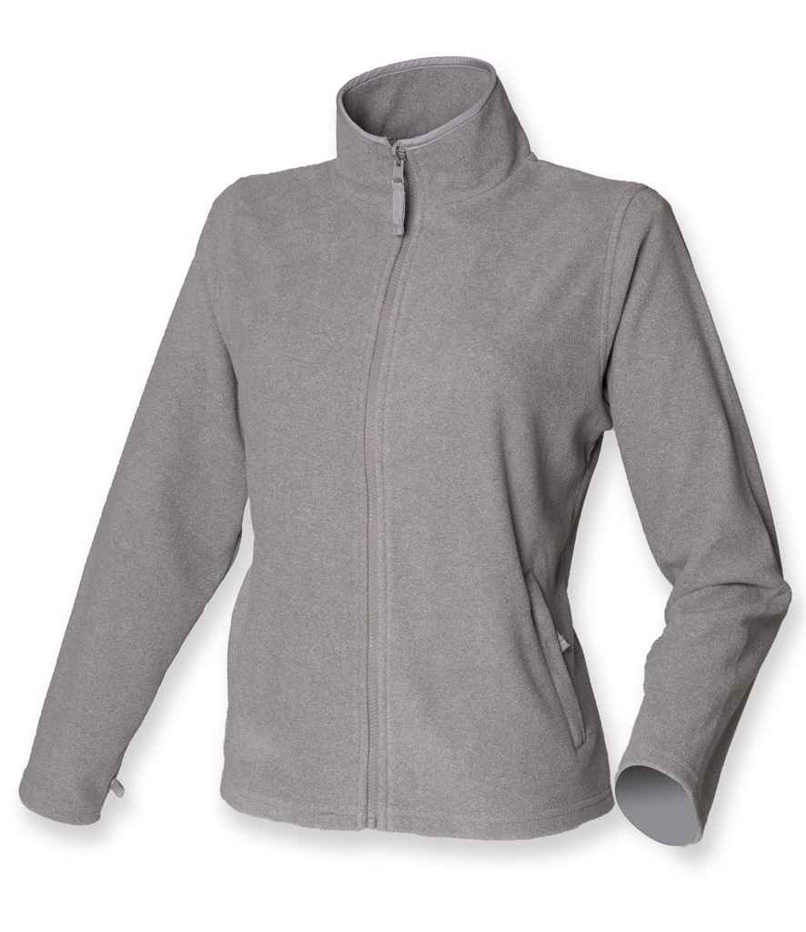 Henbury Ladies Micro Fleece Jacket H851 - Heather Grey