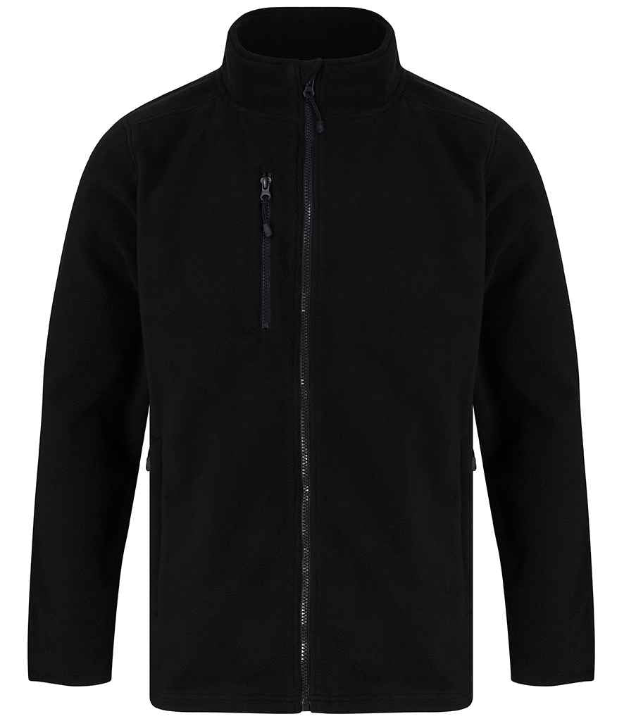 Henbury Recycled Polyester Micro Fleece Jacket H860 - Black