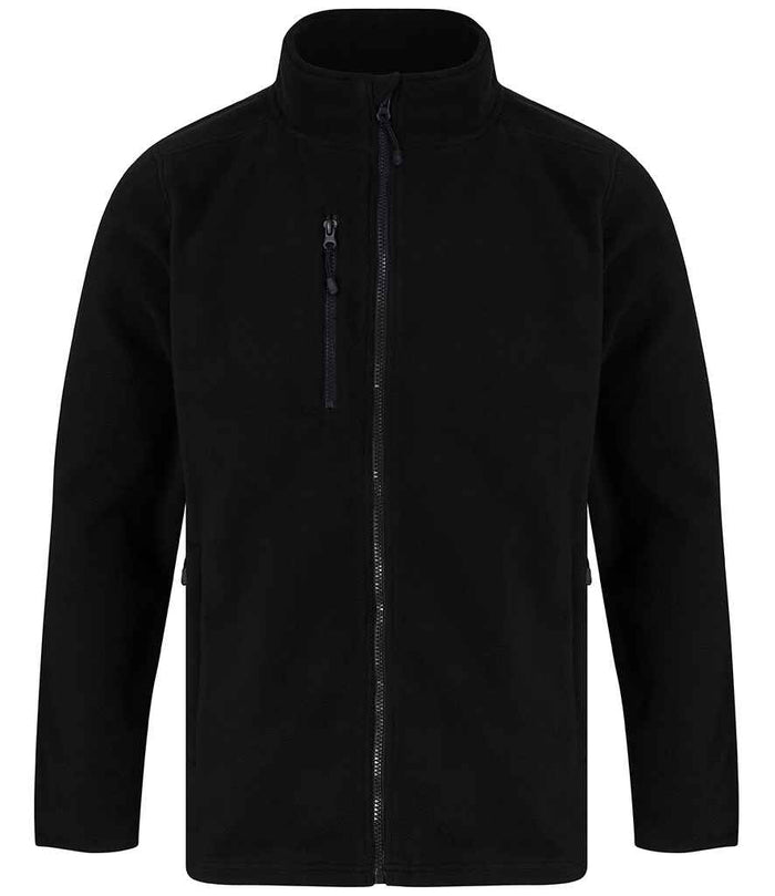 Henbury Recycled Polyester Micro Fleece Jacket H860 - Black