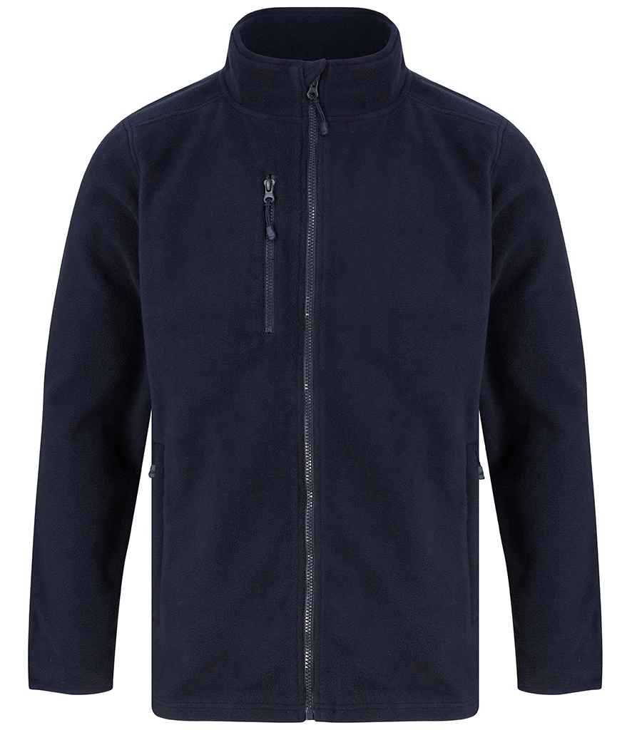 Henbury Recycled Polyester Micro Fleece Jacket H860 - Navy