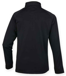 Henbury Zip Neck Wicking Top H862 - H862 Black Back
