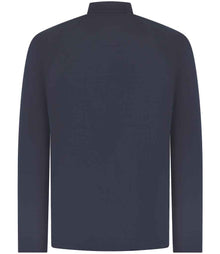Henbury Zip Neck Wicking Top H862 - H862 Navy Back