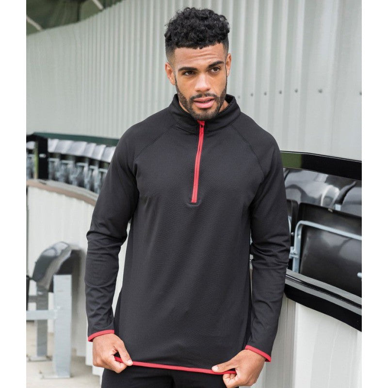 Just Cool by AWDis Cool Half Zip Sweat Top JC031 - model