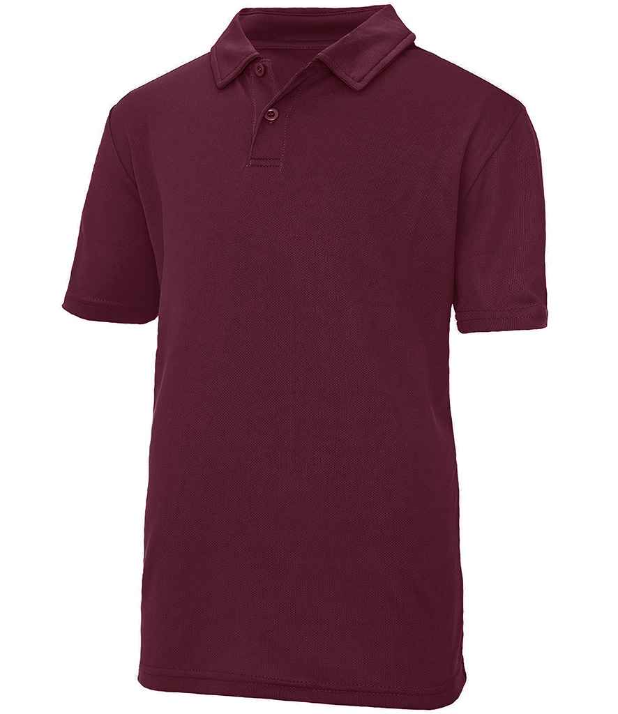 Just Cool by AWDis Kids Cool Polo Shirt JC040B - Burgundy