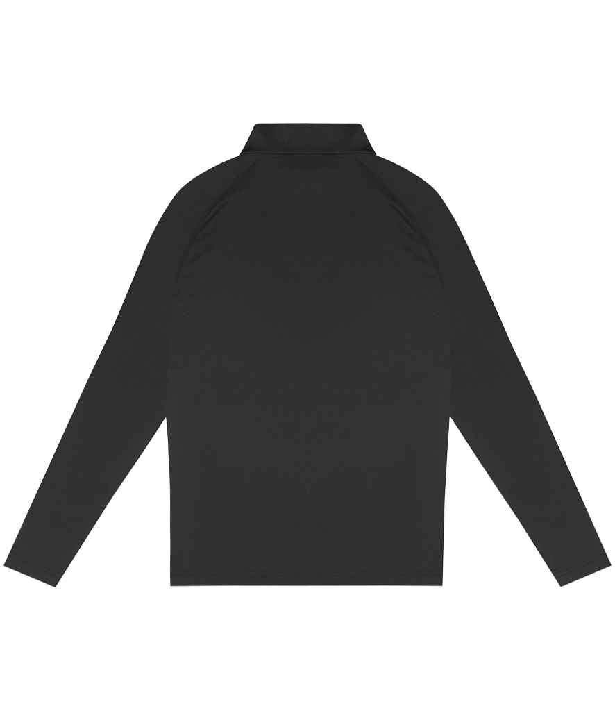 Just Cool Cool Lightweight Active 1/4 Zip Top JC230 jet black back
