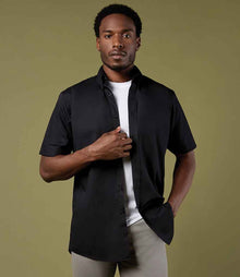 Kustom Kit Short Sleeve Classic Fit Workforce Shirt K100 - K100 Black Model