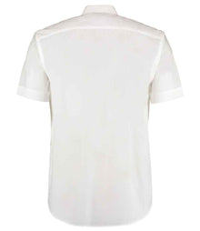 Kustom Kit Short Sleeve Classic Fit Business Shirt K102 - K102 White Back