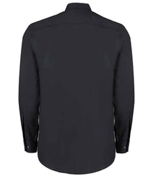 Kustom Kit Long Sleeve Classic Fit Business Shirt K104 - K104 Black Back
