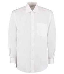Kustom Kit Long Sleeve Classic Fit Business Shirt K104 - White