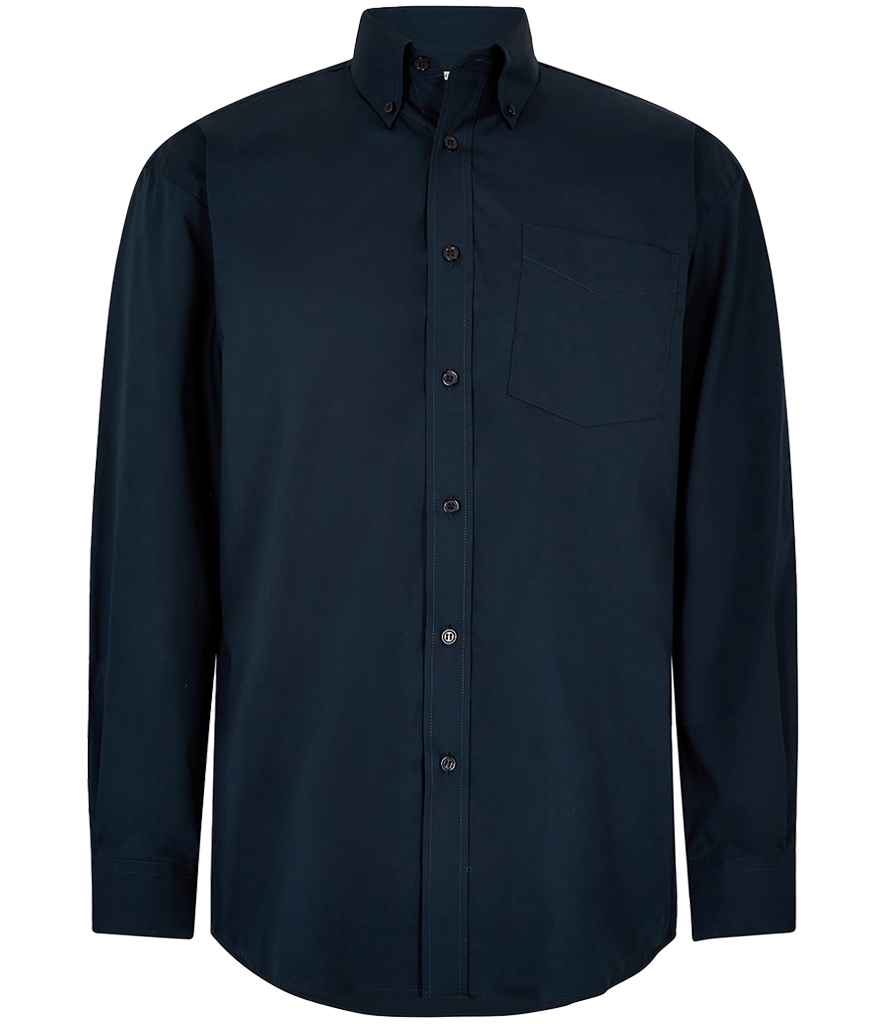 Kustom Kit Premium Long Sleeve Classic Fit Oxford Shirt K105 - Dark Navy