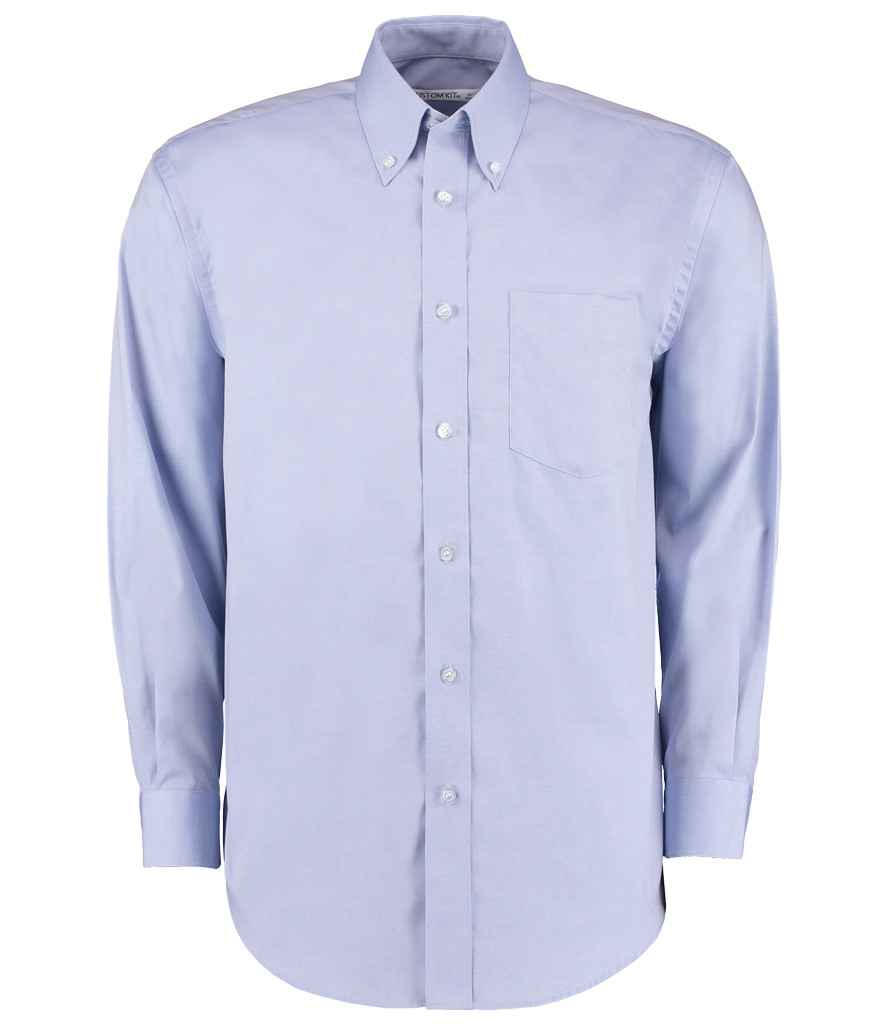 Kustom Kit Premium Long Sleeve Classic Fit Oxford Shirt K105 - Light Blue