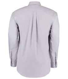 Kustom Kit Premium Long Sleeve Classic Fit Oxford Shirt K105 - K105 Silver Back