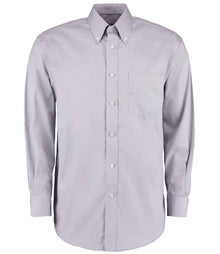 Kustom Kit Premium Long Sleeve Classic Fit Oxford Shirt K105 - Silver