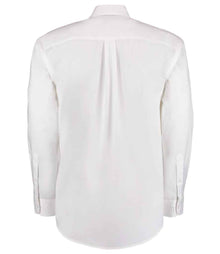 Kustom Kit Premium Long Sleeve Classic Fit Oxford Shirt K105 - K105 White Back