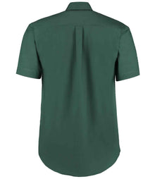 Kustom Kit Premium Short Sleeve Classic Fit Oxford Shirt K109 - K109 Bottle Green Back