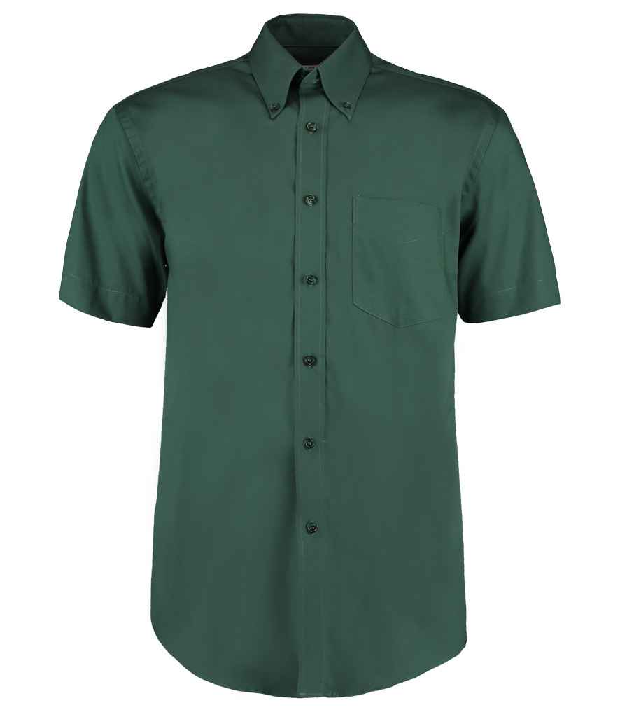 Kustom Kit Premium Short Sleeve Classic Fit Oxford Shirt K109 - Bottle Green