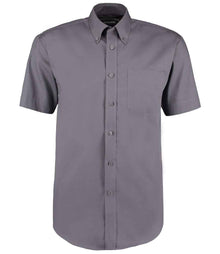 Kustom Kit Premium Short Sleeve Classic Fit Oxford Shirt K109 - Charcoal