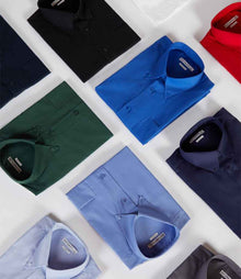 Kustom Kit Premium Short Sleeve Classic Fit Oxford Shirt K109 - K109 Light Blue Detail