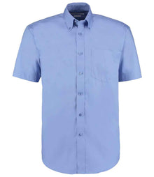 Kustom Kit Premium Short Sleeve Classic Fit Oxford Shirt K109 - Mid Blue