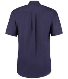 Kustom Kit Premium Short Sleeve Classic Fit Oxford Shirt K109 - K109 Midnight Navy Back