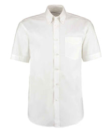 Kustom Kit Premium Short Sleeve Classic Fit Oxford Shirt K109 - White