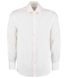 Kustom Kit Premium Long Sleeve Classic Fit Oxford Shirt K118 - White
