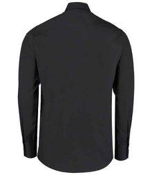 Kustom Kit Long Sleeve Tailored Business Shirt K131 - K131 Black Back