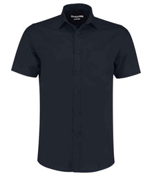 Kustom Kit Short Sleeve Tailored Poplin Shirt K141 - Dark Navy