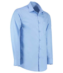Kustom Kit Long Sleeve Tailored Poplin Shirt K142 - K142 Light Blue Side