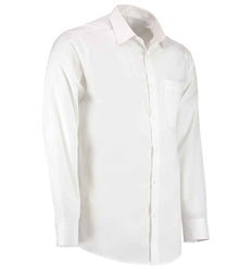 Kustom Kit Long Sleeve Tailored Poplin Shirt K142 - K142 White Side