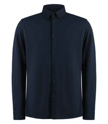 Kustom Kit Long Sleeve Superwash® 60°C Piqué Shirt K143 - Navy