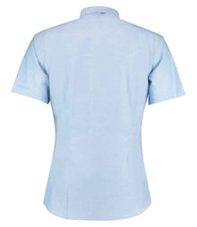 Kustom Kit Short Sleeve Slim Fit Oxford Shirt K183 - K183 Light Blue Back