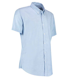 Kustom Kit Short Sleeve Slim Fit Oxford Shirt K183 - K183 Light Blue Side