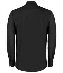 Kustom Kit Long Sleeve Slim Fit Workwear Oxford Shirt K184 - K184 Black Back