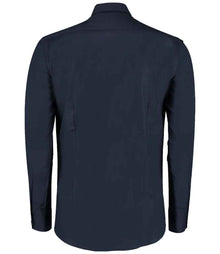 Kustom Kit Long Sleeve Slim Fit Workwear Oxford Shirt K184 - K184 Navy Back