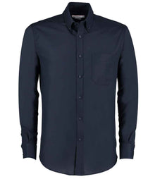 Kustom Kit Long Sleeve Slim Fit Workwear Oxford Shirt K184 - Navy