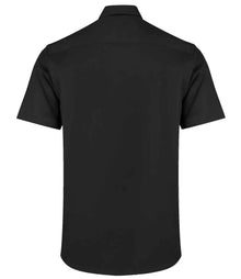 Kustom Kit Premium Short Sleeve Tailored Oxford Shirt K187 - K187 Black Back